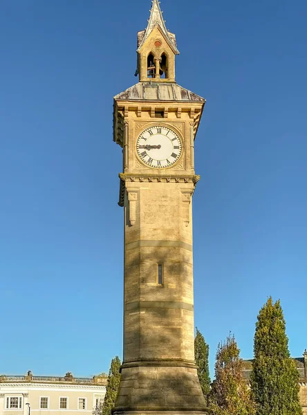 Barnstable North Devon England October 2019 Traditional Stone Column Clock — Stock Photo, Image