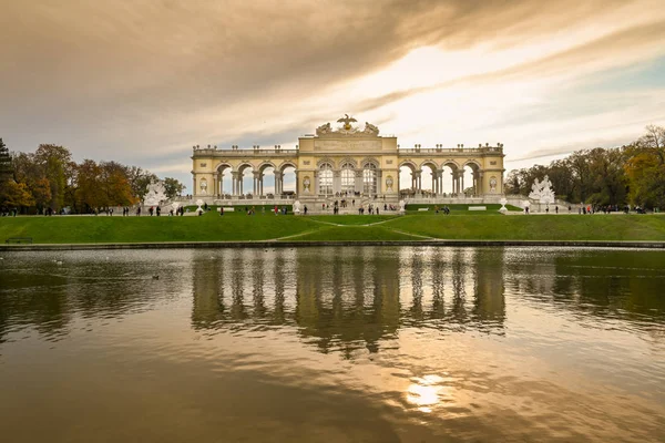 Vienna Áustria Novembro 2019 Gloriette Dos Edifícios Terreno Acima Palácio — Fotografia de Stock