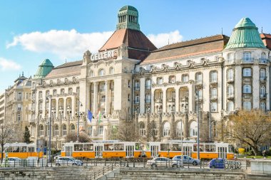 Budapeşte, Macaristan - Mart 2019: Budapeşte Gellert Oteli.