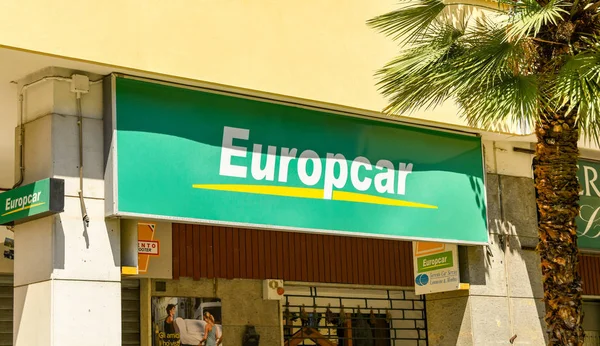 Sorrento Italia Agosto 2019 Firme Sobre Entrada Sucursal Europcar Sorrento — Foto de Stock