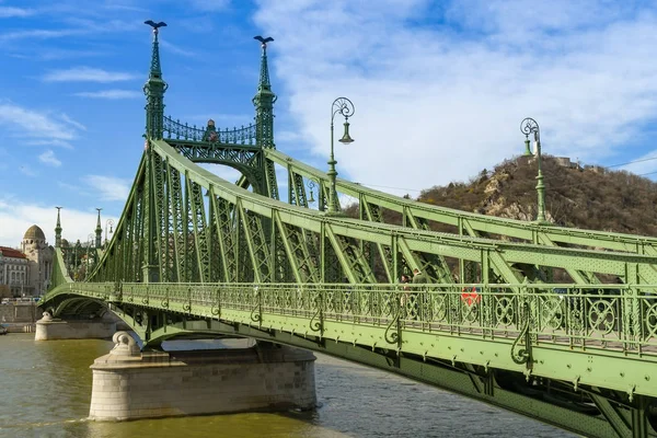 Budapest Hungría Marzo 2019 Puente Libertad Puente Libertad Como También — Foto de Stock