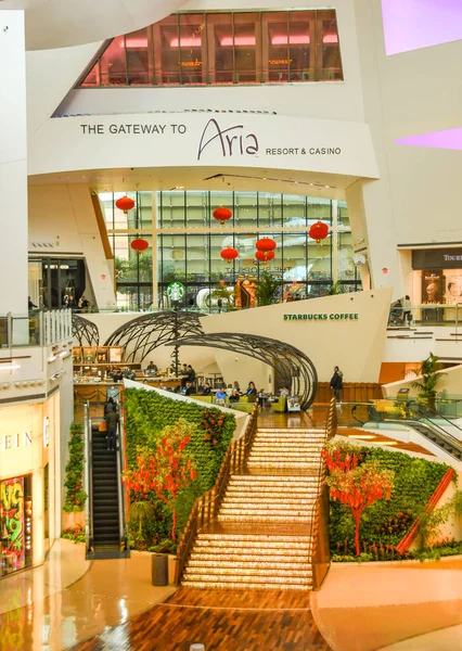 Las Vegas Usa February 2019 Steps Leading Entrance Aria Hotel — Stock Fotó