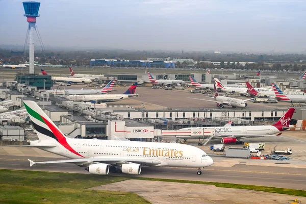 Londen England November 2018 Airbus A380 Super Jumbo Jet Geëxploiteerd — Stockfoto