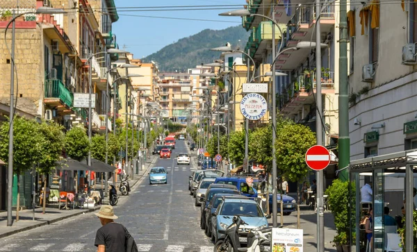 Ercolano Países Cerca Italia Agosto 2019 Calle Principal Ciudad Ercolano — Foto de Stock