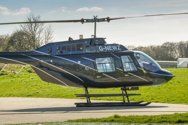 High Wycombe England Março 2019 Helicóptero Bell Longranger Chão Wycombe — Fotografia de Stock