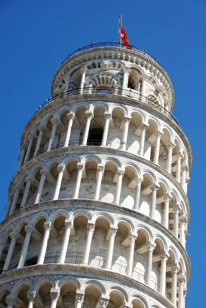 Pisa Italy September 2011 Scenic View Part Top Leaning Tower — Stock Photo, Image