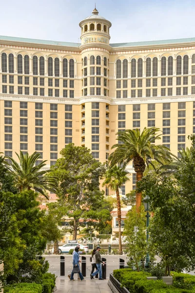 Las Vegas Usa February 2019 Exteriér Bellagio Resort Hotel Bulváru — Stock fotografie