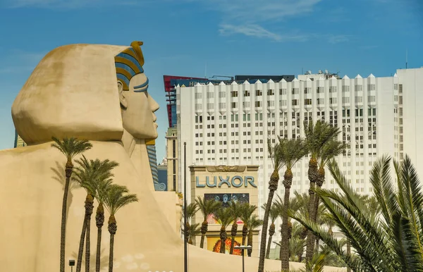 Las Vegas Nevada Sua February 2019 Sfinx Mare Afara Hotelului — Fotografie, imagine de stoc