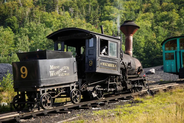 Mount Washington Cog Railway New Hampshire Setembro 2008 Motor Vapor — Fotografia de Stock