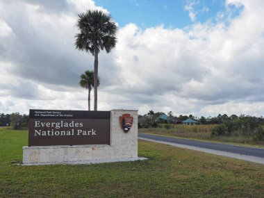 Everglades Ulusal Parkı, Florida Girişi.