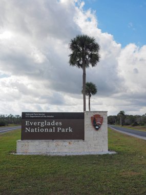 Everglades Ulusal Parkı, Florida Girişi.