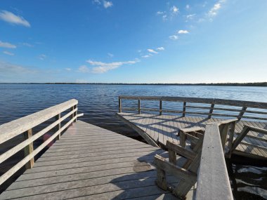 Everglades Ulusal Parkı 'nda West Lake Boardwalk.