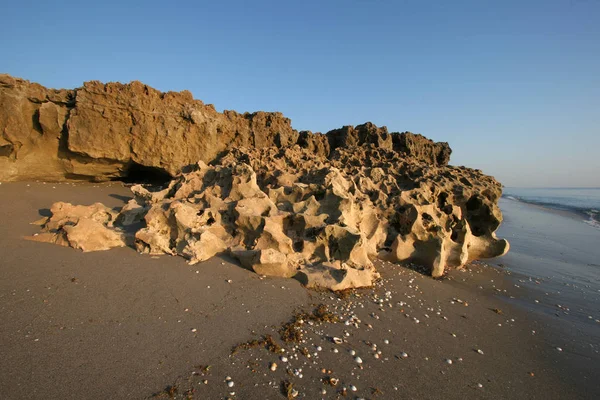 Reserva de rocas que soplan en la isla Júpiter, Florida . — Foto de Stock