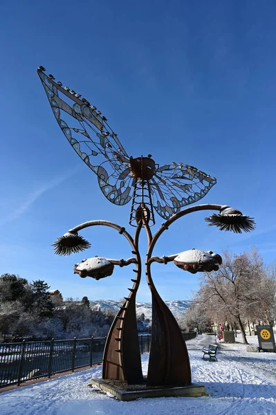Portal de la escultura Evolution de Bryan Tedrick en Reno Nevada . — Foto de Stock