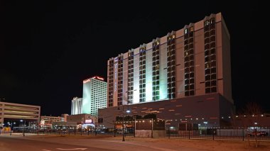 Downtown Reno, Nevada at night.