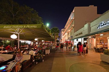 Lincoln Road Mall on Miami Beach, Florida.