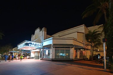 Colony Theatre on Lincoln Road Mall in Miami Beach, Florida.