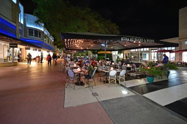 Lincoln Road Mall on Miami Beach, Florida.