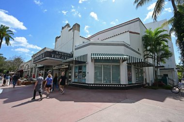 Colony Theatre on Lincoln Road Mall in Miami Beach, Florida.
