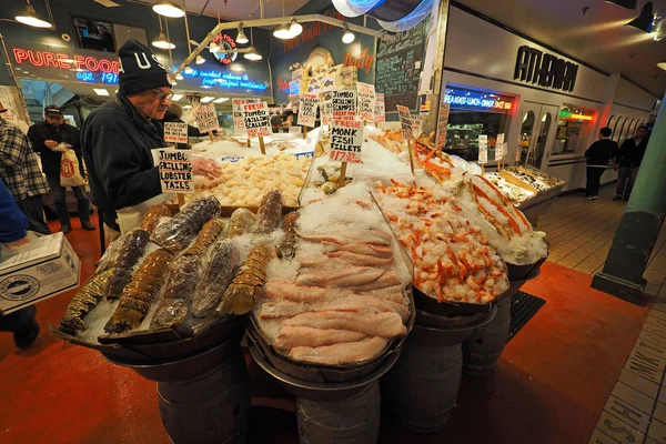 Pike Place Market in Seattle, Washington. — Stockfoto