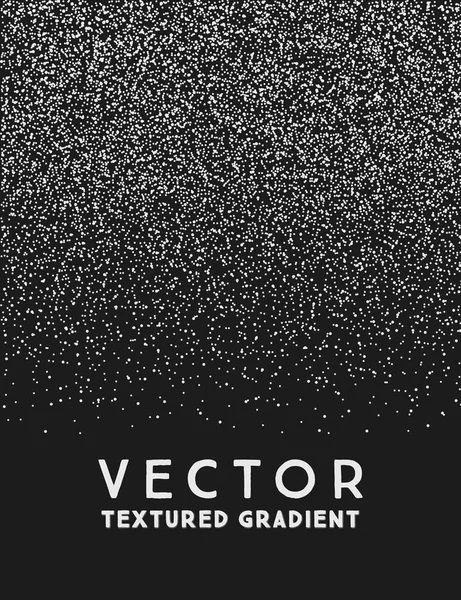 Tekstur butiran monokrom, latar belakang noir abstrak - Stok Vektor