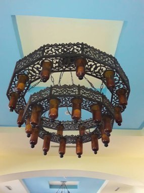 Sharm El Sheikh 'te Mısır tarzı lamba.