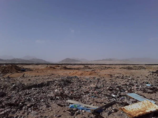 View of the desert in the resort of Sharm el Sheikh in Egyptian