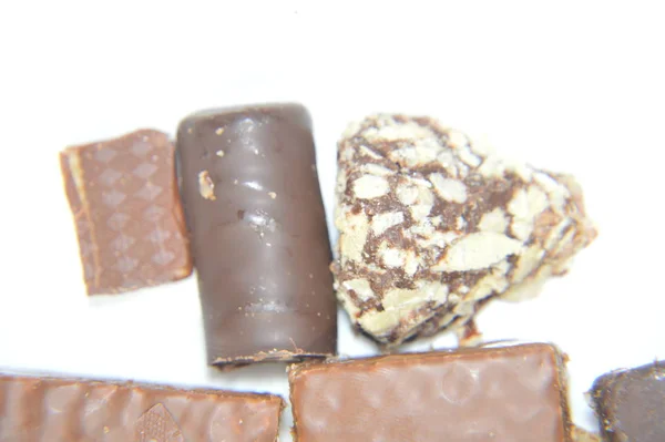 Detailní záběr čokolády s náplní pro dárky — Stock fotografie