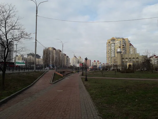 KIEV, UKRAINE - JANUARY 7, 2020: Architecture and building area — Stock Photo, Image