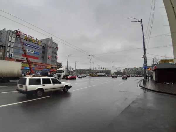 Київ, Україна - 10 січня 2020: міські райони їх архітектор — стокове фото