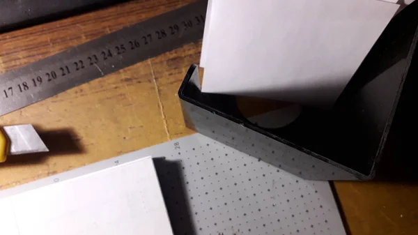 Προϊόντα χαρτικά κάνοντας σημειώσεις χαρτί — Φωτογραφία Αρχείου