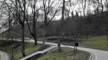 KIEV, UKRAINE - FEBRUARY 3, 2020: Small architectural forms in V