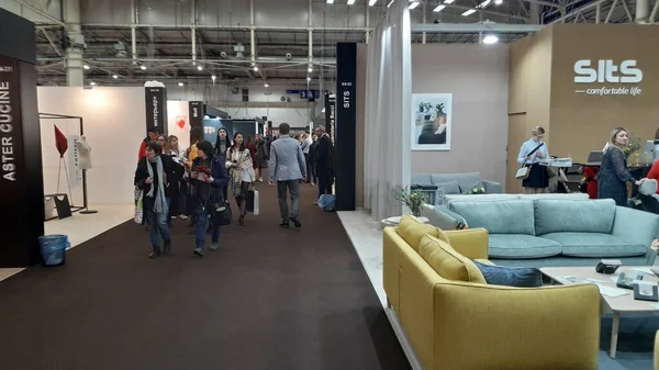 KIEV, UCRANIA - 5 DE FEBRERO DE 2020: Exposición Interior Mebel 2020 — Foto de Stock