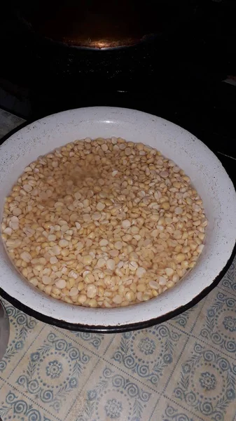 Vários Alimentos Caseiros Cozidos Cozinha — Fotografia de Stock