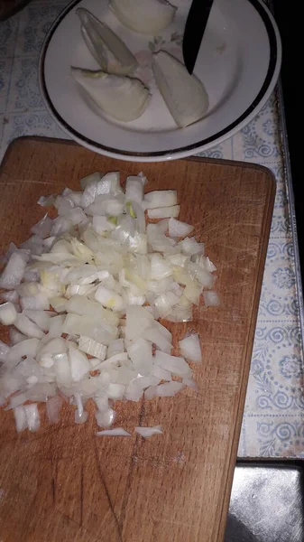 Vários Alimentos Caseiros Cozidos Cozinha — Fotografia de Stock