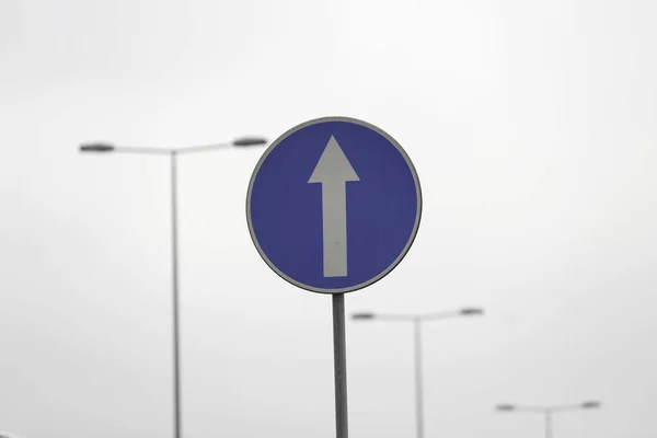 One way snelweg teken — Stockfoto