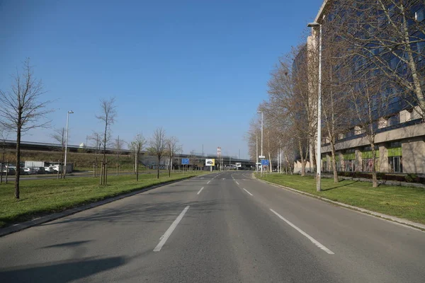 Belgrade Serbia April 2020 Servië Werden Tijdens Avondklok Van Uur — Stockfoto