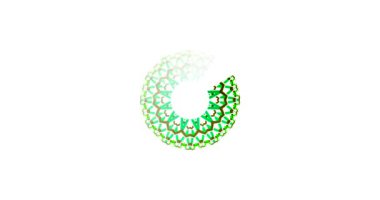 Simple colorful Preloader With mandala with white background. 4k animation of a design minimal preloader with colorful mandala fading in and out