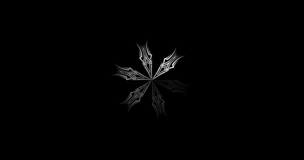 Precargador Simple Blanco Negro Con Mandala Animación Precargador Mínimo Diseño — Vídeo de stock