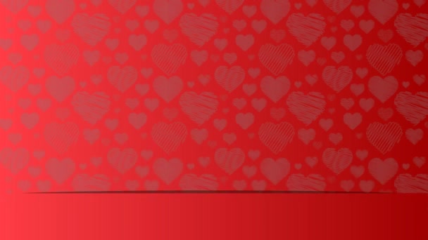 バレンタインデーセール限定版 愛の象徴 すべての恋人の休日 感情感情 — ストック動画