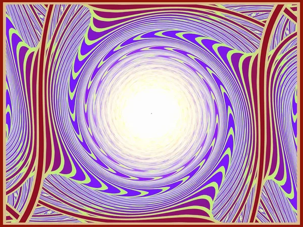 Suluboya tarzında geometrik soyutlama. Renkli kesişen çizgiler süslü desenler örer.