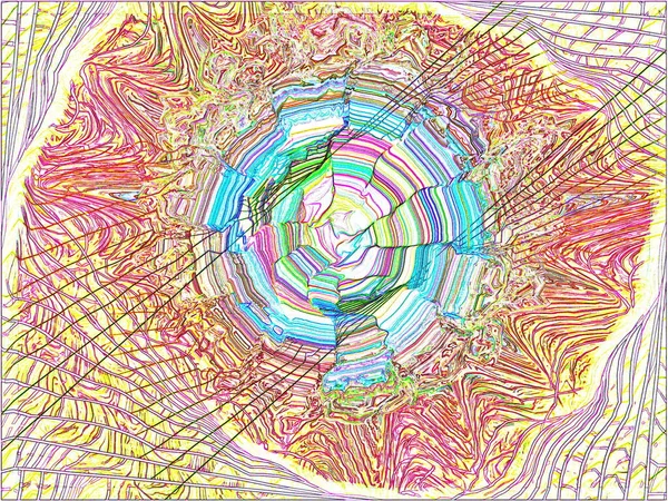 Abstracción Geométrica Estilo Acuarela Multicolor Franjas Entrecruzadas Tejen Patrones Fantasía —  Fotos de Stock