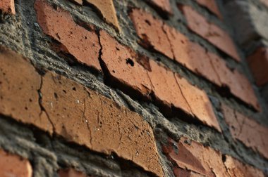 Beton eklemli tuğla duvar dokusu. Yaklaşık en fazla çerçeve