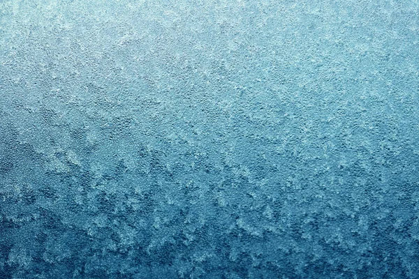 Eisschicht auf gefrorenem Glas — Stockfoto