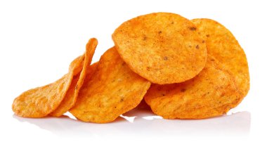 mısır cipsi beyaz izole