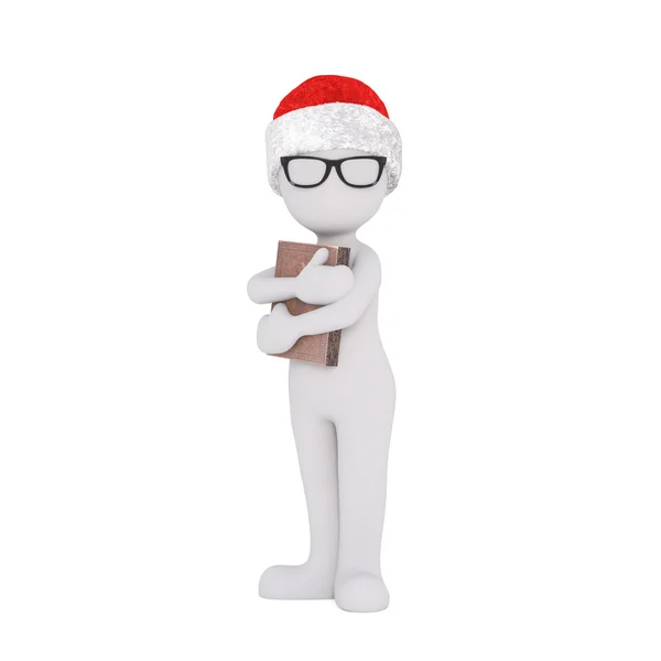 3D mänskliga figurer i jultema — Stockfoto