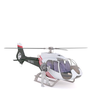 3D şekil giyen gri işleme kask