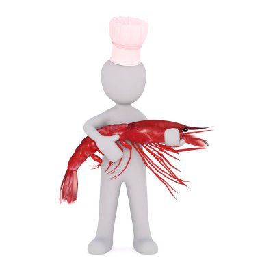 Dev ıstakoz ile Şef