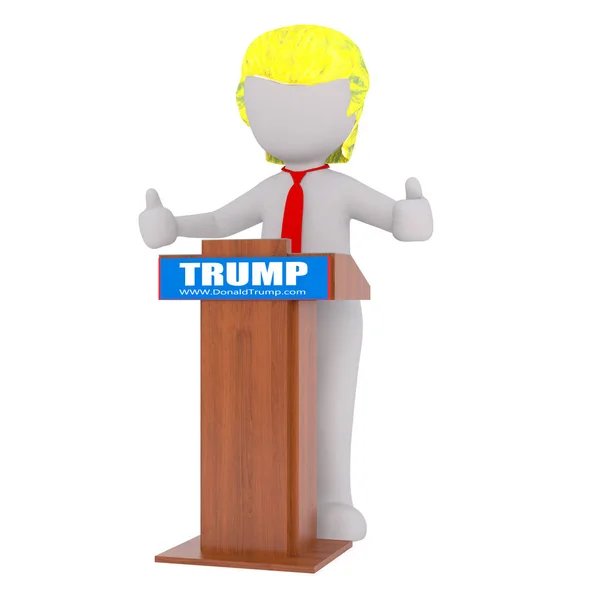 Donald Trump tummen upp konceptet — Stockfoto