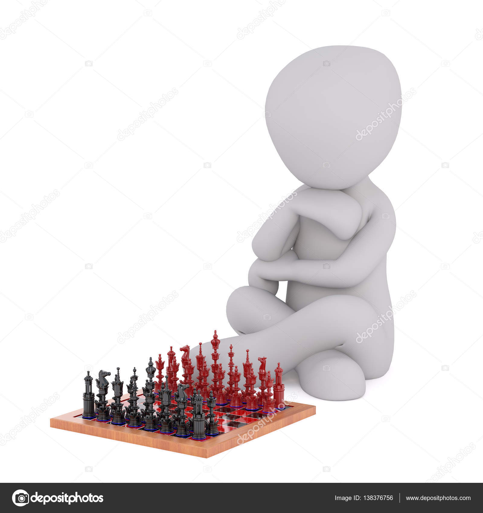 next move in a chess game, Stock image